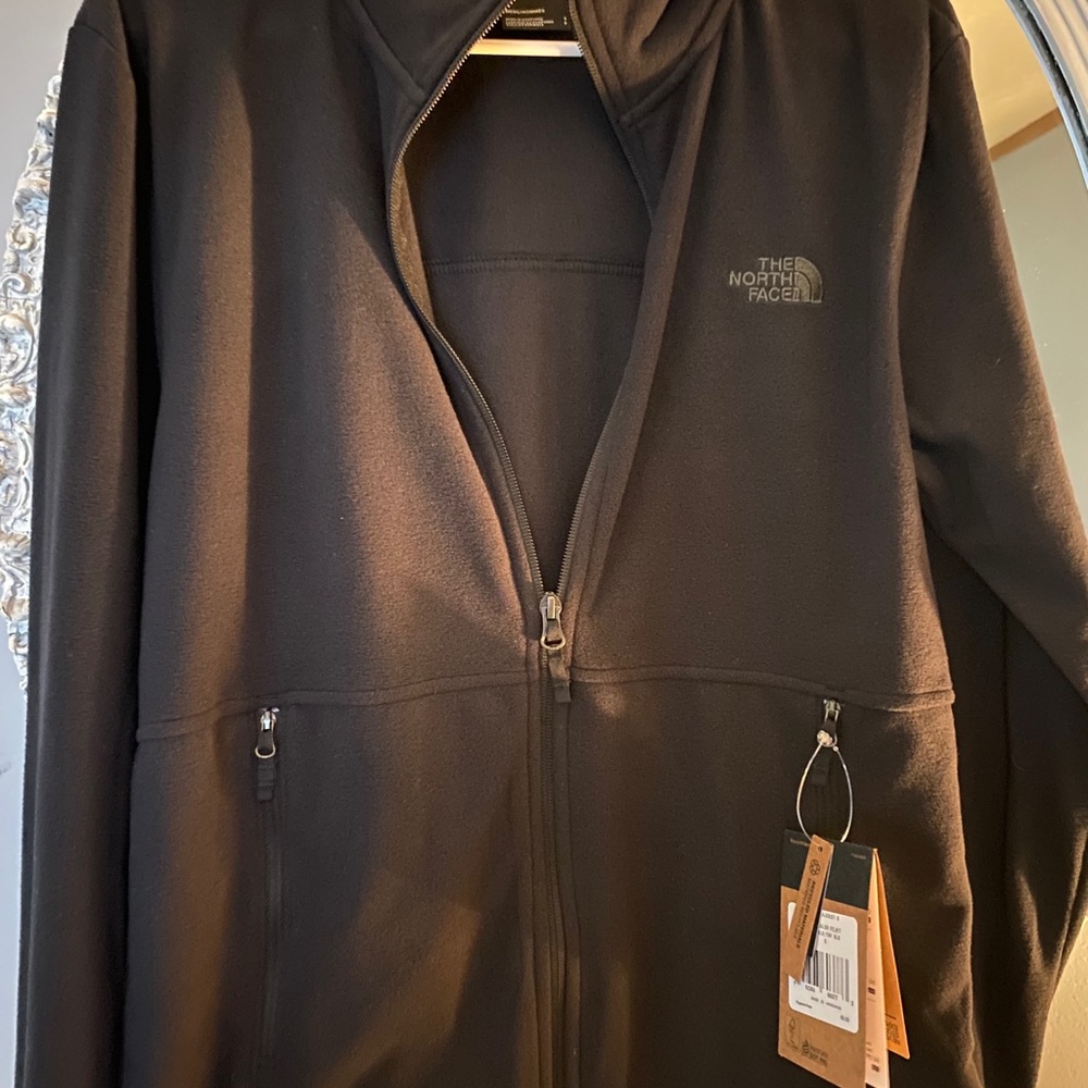 Men’s Small The North Face Fleece Jacket Black *NWT*